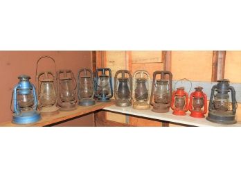 Huge Lot Of Old Lanterns