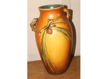 Old Large 12 Inch Roseville Art Pottery Vase