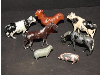 Old Metal Farm Animals