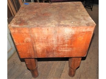 Great Heavy 24 X 18 X 31 Inches Tall  Butcher Block Table