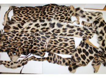 Antique Leopard Or Cheetah Animal Fur Pieces