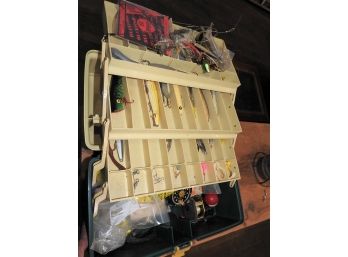 Fishing Tackle Box With Contents