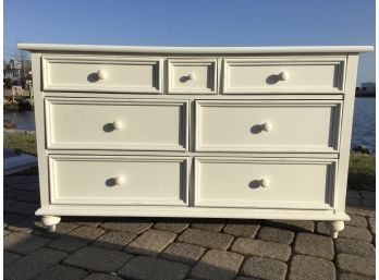 Young America 7 Drawer White Dresser