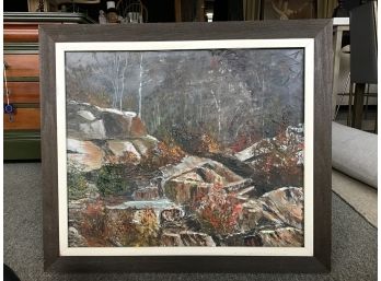 Mid Century Painting, Signed (Laura) Olsen