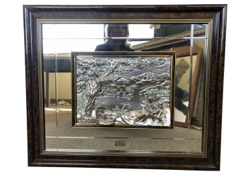 Italian Collezione D Arte Fiorentina Framed 3D Relief, Mirrored Matte