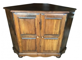 Country Pine Corner TV Cabinet Console