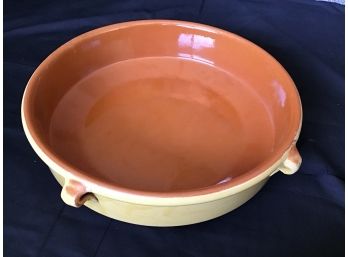 Spanish Terracotta Paella/ Cazuela Baking Dish 15.5