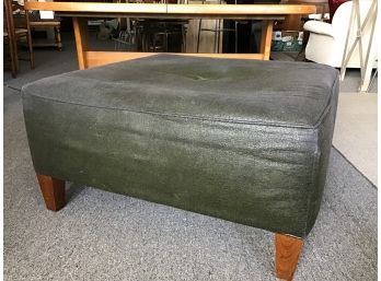 Looks Like Leather Ottoman, 36' Square