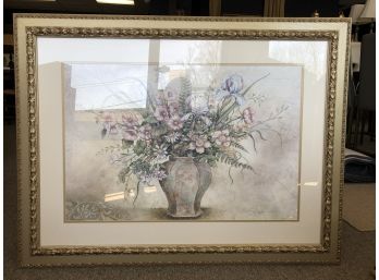 Large Framed Print, Fresco Floral III By Arnold Iger 46 X 35