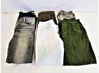 Six Pairs Of Women's Multi Color  Skinny Jeans   Sizes Vary
