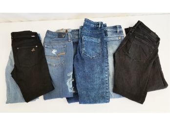 Eight Pairs Women's Skinny Jeans - Sizes 3-8