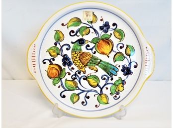 Ceramica Nova Deruta  Platter/Tray  With Handles Made In Italy