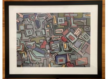 Framed Signed Gouache Robert Shapiro