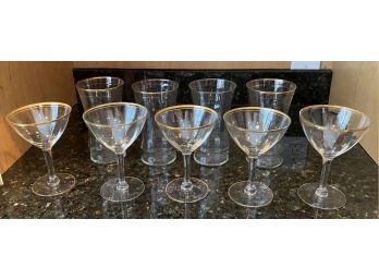 Nine Gold Rim Glasses