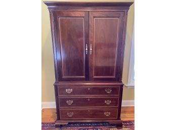 Stickley Two Door Three Drawer Mans Chest In Cherry