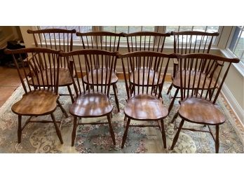 Eight Stickley Cherry Chairs