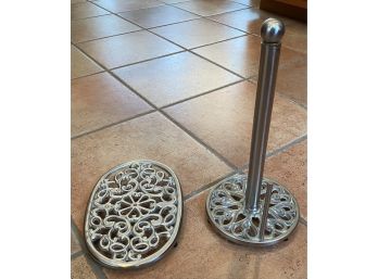 Trivet And Paper Towel Holder