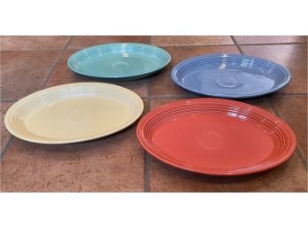 Four Fiestaware Platters / Serving Dish