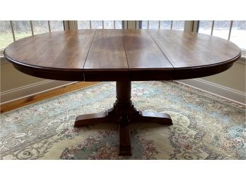 Stickley Cherry Pedestal Dining Room Table