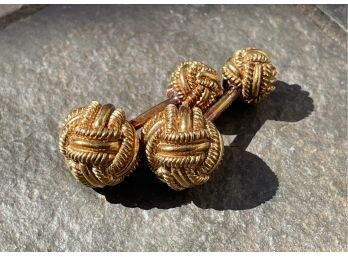 Vintage Tiffany Schlumberger 18K Knot Cufflinks 18.9 Gms