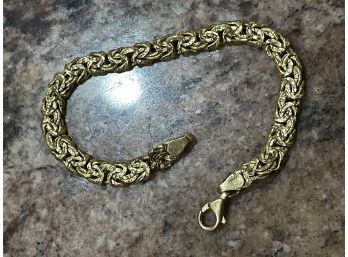 Beautiful Byzantine Link 18K Gold Bracelet