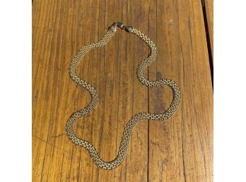 Fine 14K Delicate Flattened Box Chain Necklace