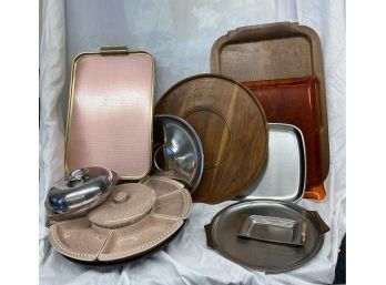 Various Mid-century Serving Pieces