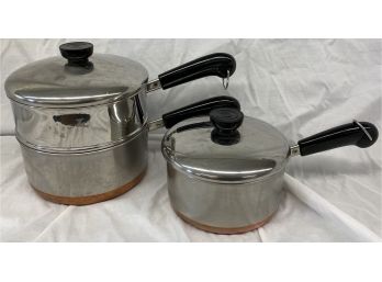 Two Revere Ware Pots