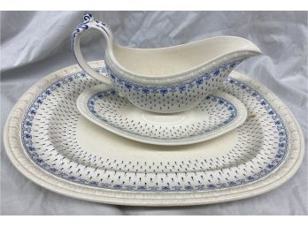 Copeland Spode Platter And Gravy Boat