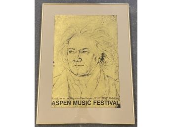 Framed Beethoven Poster