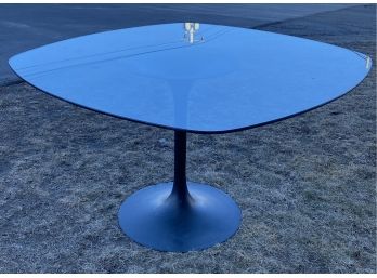 Glass Top Table With Metal Base