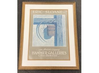 Signed Eric Sloane Poster