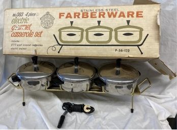 Stainless Steel Farberware Electric Gourmet Casserole Set