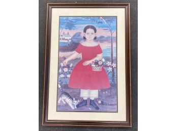 Framed Print Of Little Girl