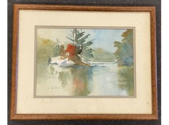 Framed Le Voss Watercolor