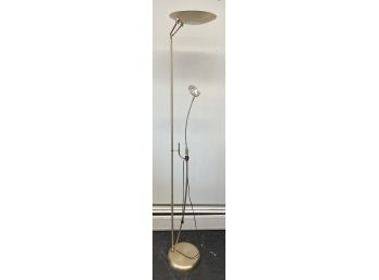 Two Light Floor Lamp Gold