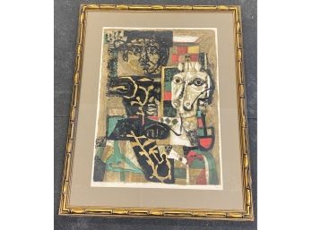 Framed Lithograph Pencil Signed- Clave