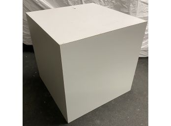 Large White Formica Cube