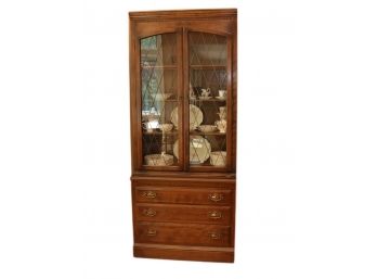 Ethan Allen Wood China Cabinet