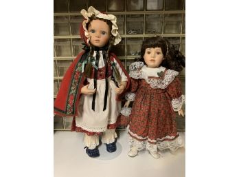 2 Porcelain Dolls