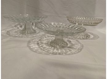 Set Of 3 Pastry Platters