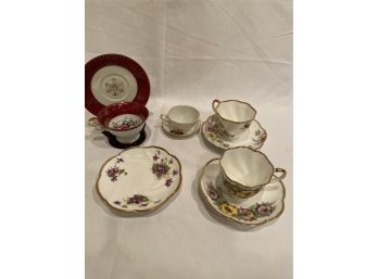 Assortment Of Tea Cups And Saucers