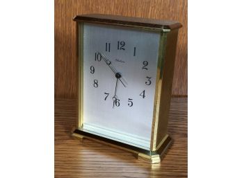 Fantastic Vintage Solid Brass CHELSEA Desk / Mantel Clock - Very High Quality - Very Heavy