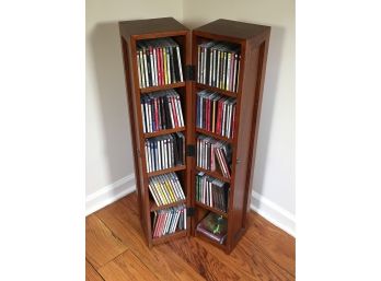 OVER 100 CD'S - Mostly Christmas And Classical - Includes Very Well Made Cabinet - ALL FOR ONE BID !