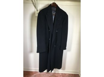 Fantastic Wool Mens Overcoat RALPH LAUREN / Chaps - Back - Like New - Bought At LORD & TAYLOR - Size XL