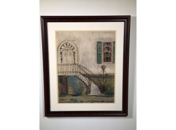 Beautiful Vintage Oil On Board - Signed C. F. TEAF 1948 - Very Well Done - Nicely Framed - Under Glass