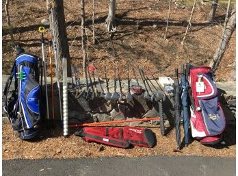 HUGE Assorted Golf Club & Bag Lot - Callaway Big Bertha - Titleist - Wedgewood  Accessories & LOADS MORE