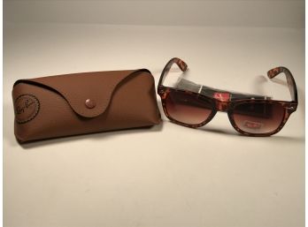 Fantastic RAY BAN Tortoise Frames - New In Case - With Booklet & Polishing Cloth - Made In Italy