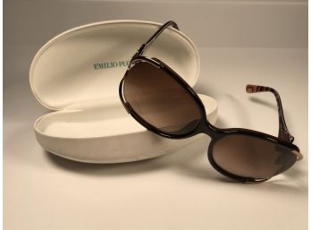 Amazing EMILIO PUCCI Sunglasses In Original Emilio Pucci Hard Case - Made In Italy - Very Cool - $480 Retail