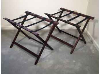 Very Nice Pair Of Folding Luggage Racks / Stands - Very Sturdy - Very Useful